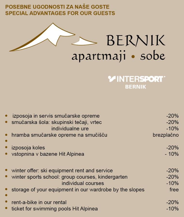 Apartment Bernik II クランスカゴーラ エクステリア 写真